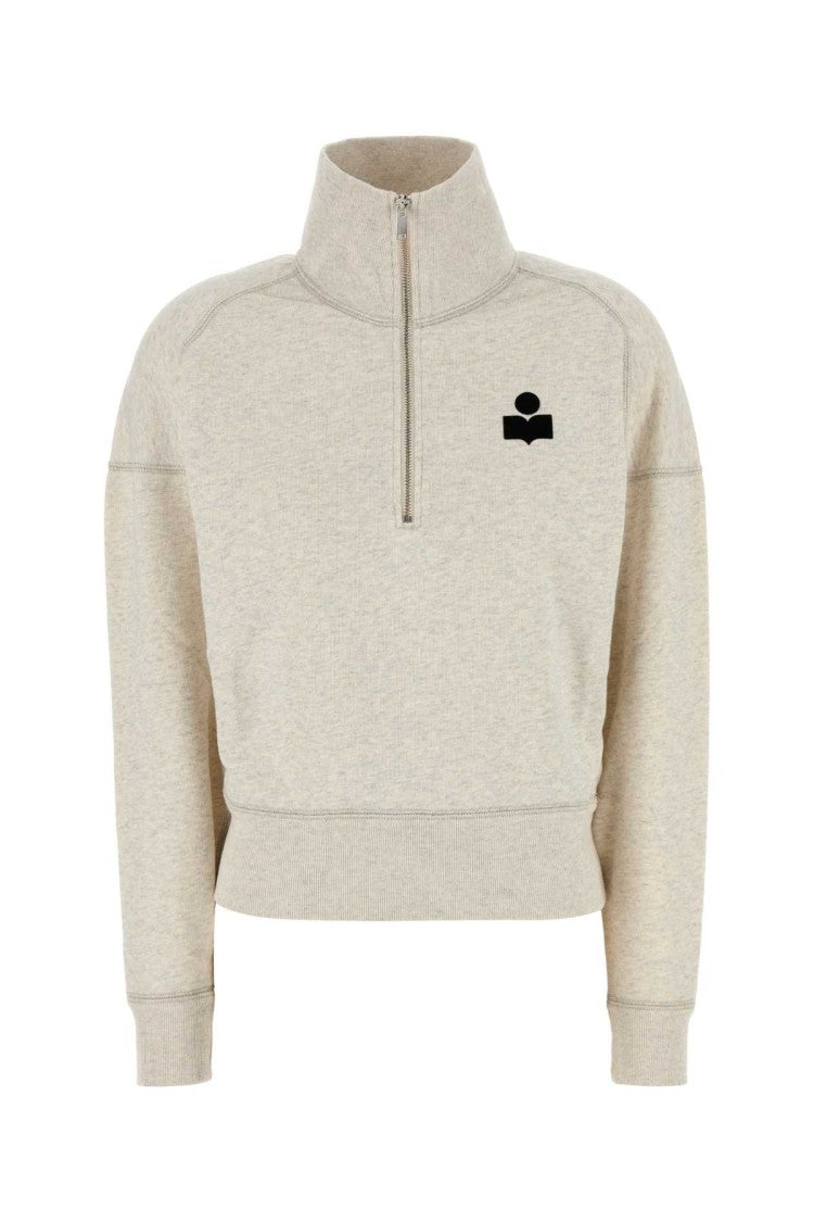 Isabel Marant Étoile Melange Sand Cotton Blend Ross Sweatshirt