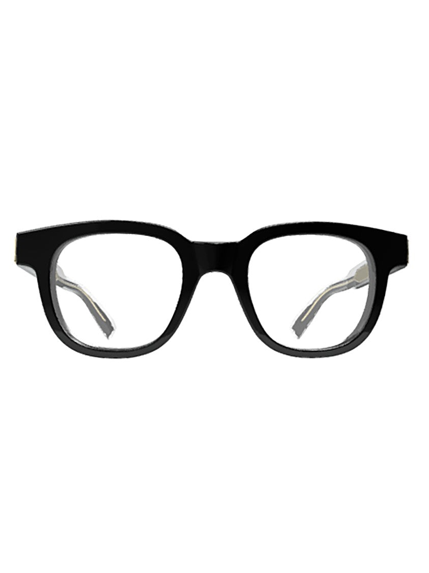 Dunhill Black Du0117o Rectangular Gold Frames