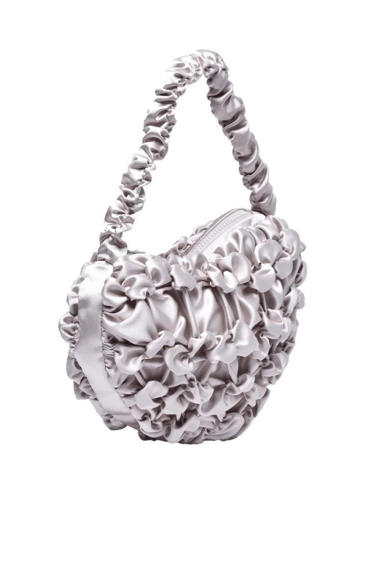 Esthé Esthé Shoulder Bag Satin - Pearl Grey