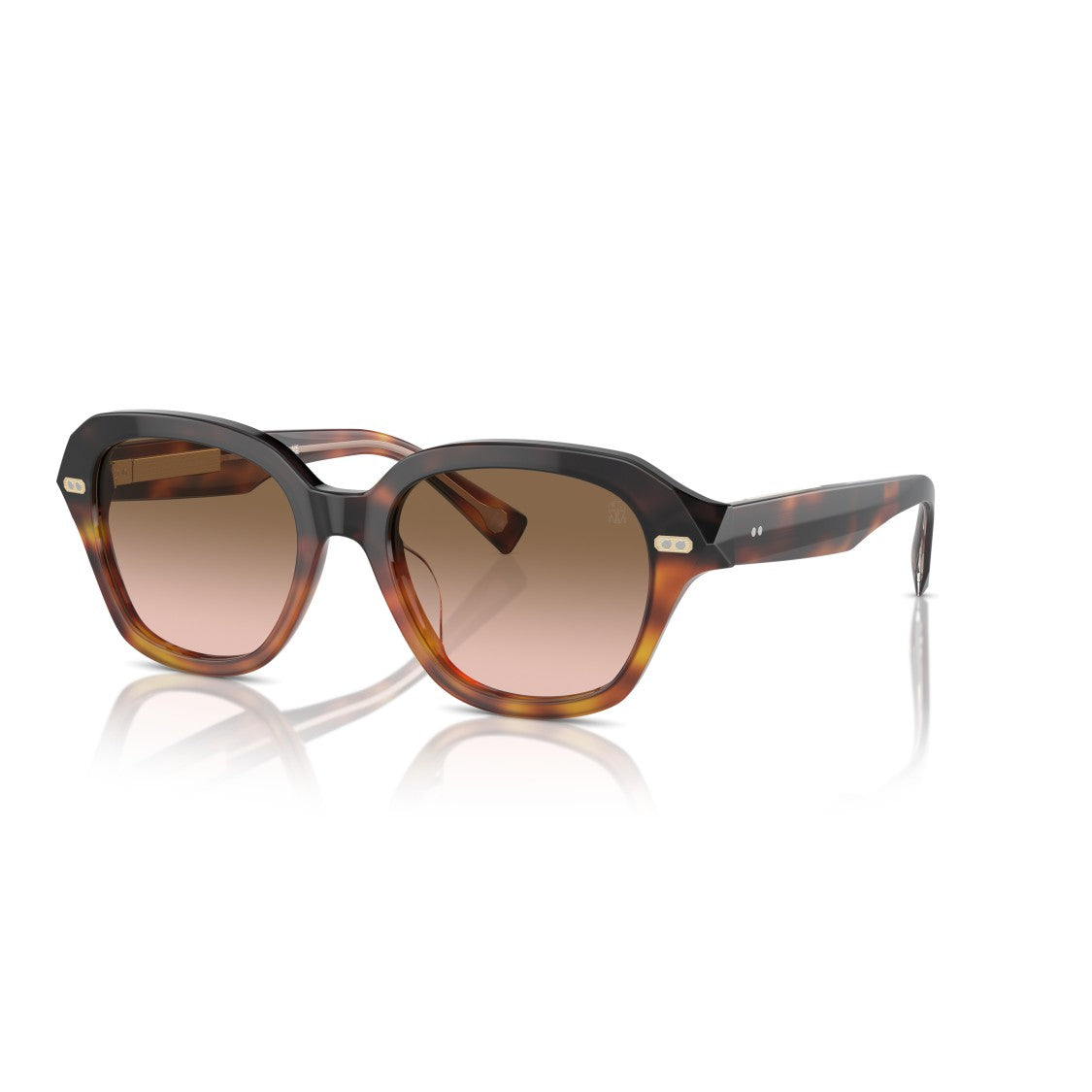 Brunello Cucinelli 0Bc4004s Oversized Tortoiseshell Square Frame Sunglasses