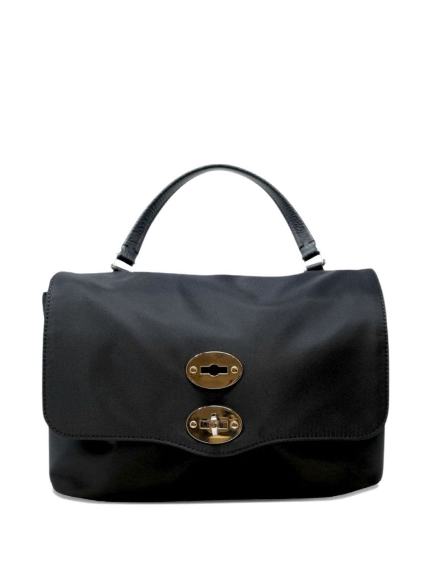 Zanellato Black Twist-Lock Fastening Shoulder Bag