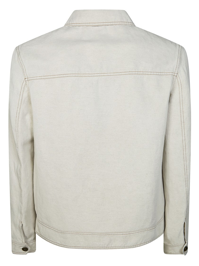 Circolo  Premium Denim Contrast Stitching Jacket