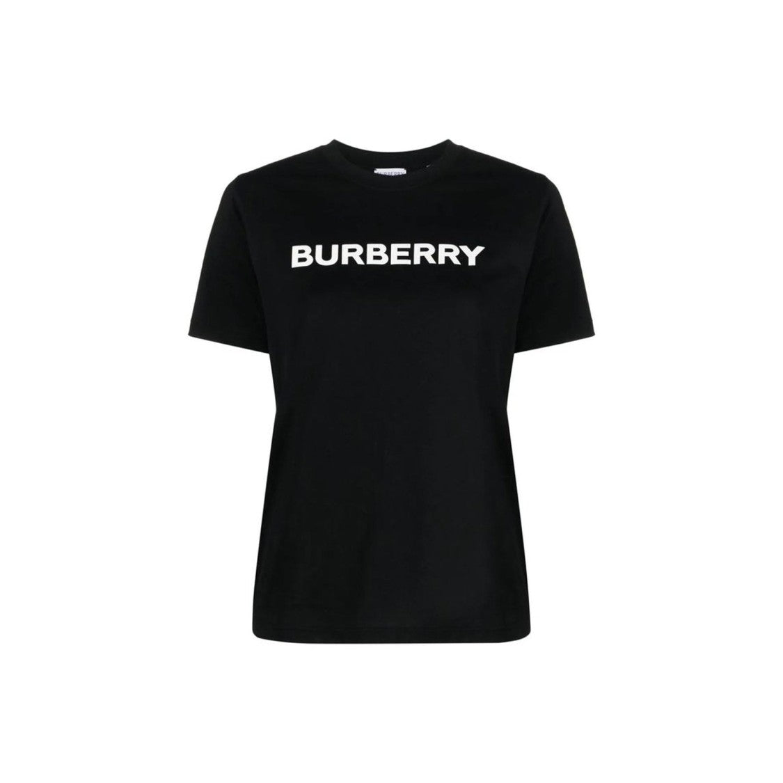 Burberry Contrast Logo Black Cotton T-Shirt