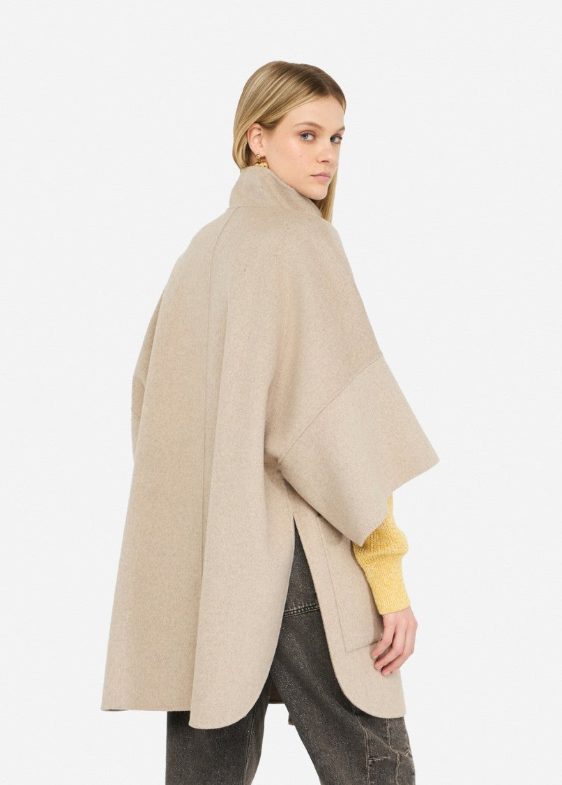 Liu Jo Wool Blend Coat With High Collar