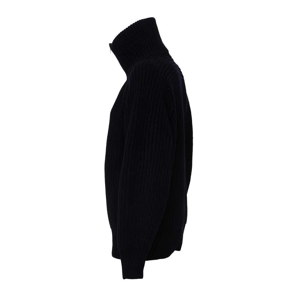 Soeur Jasper Black Oversized High Collar Sweater