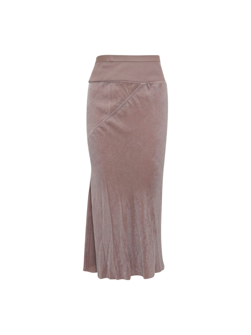Rick Owens Knee Bias Knee-Length Viscose-Blend Skirt