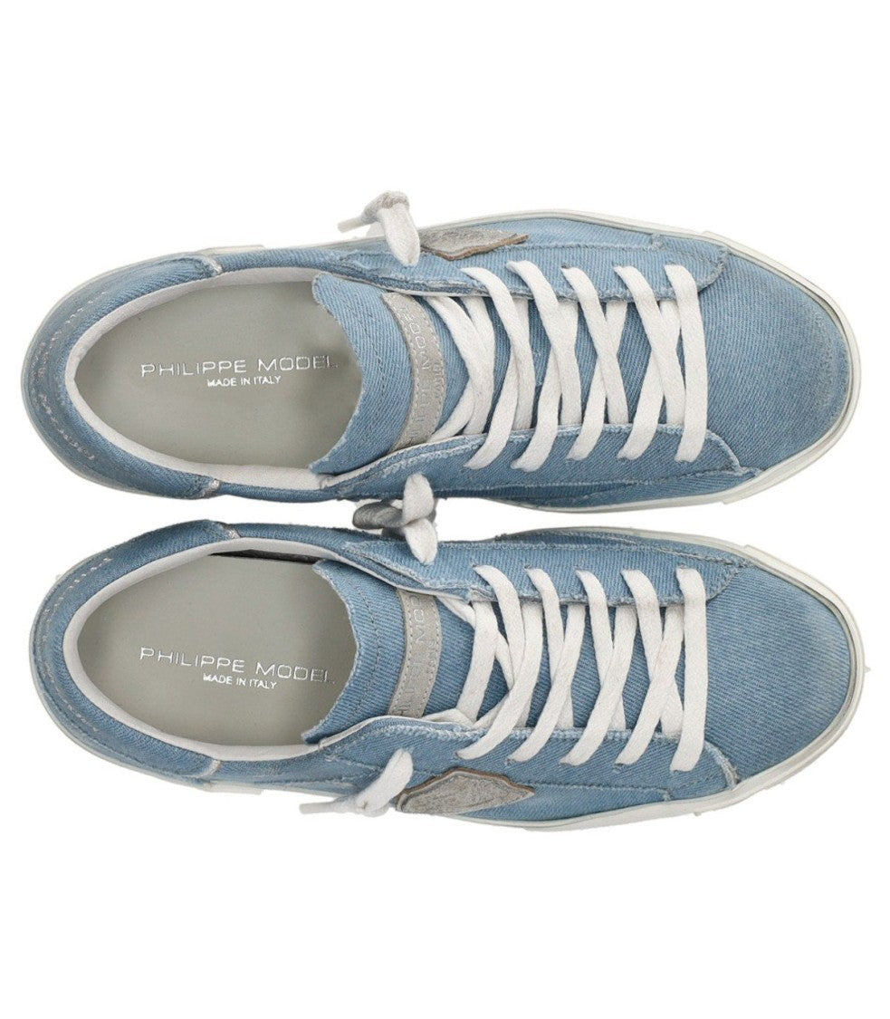 Philippe Model Prsx Low Denim Bluette Sneaker