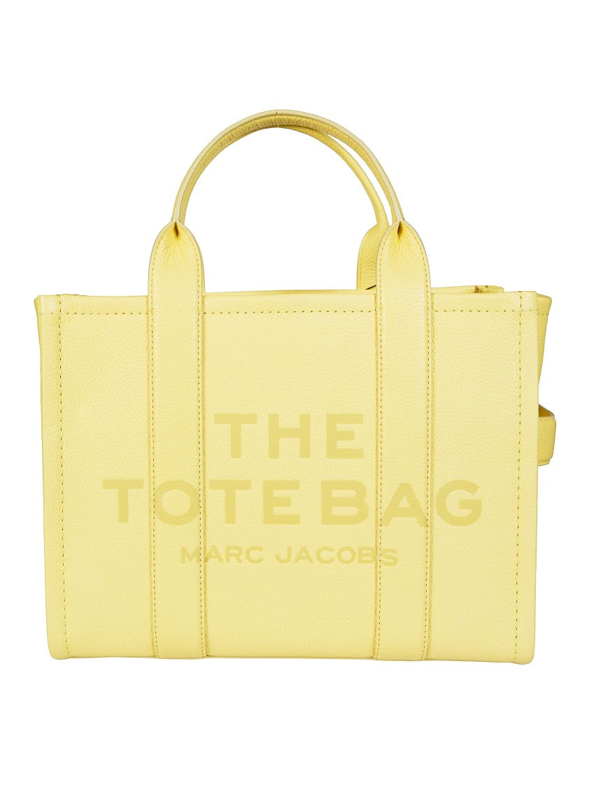 Marc Jacobs Yellow Smooth Leather Medium Tote Bag