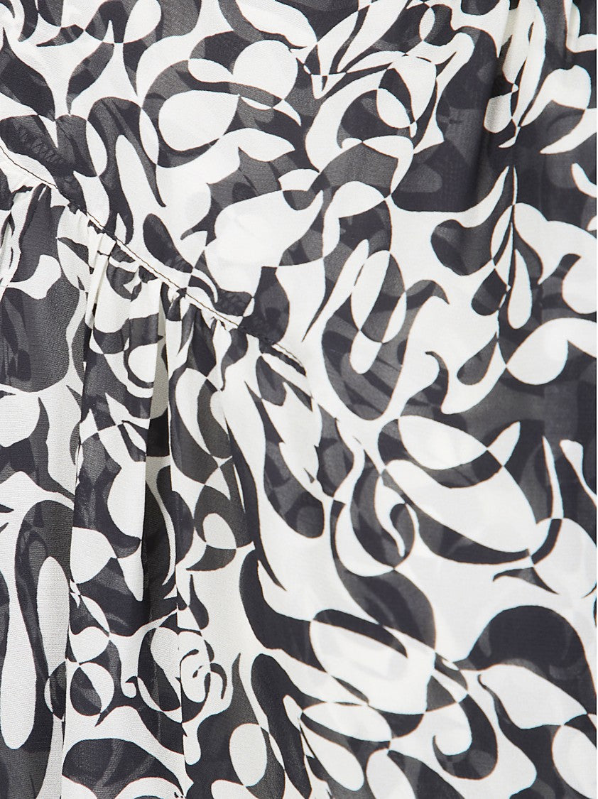 Dries Van Noten Flowing Viscose Shirt With Structured Collar And Button-Down Front