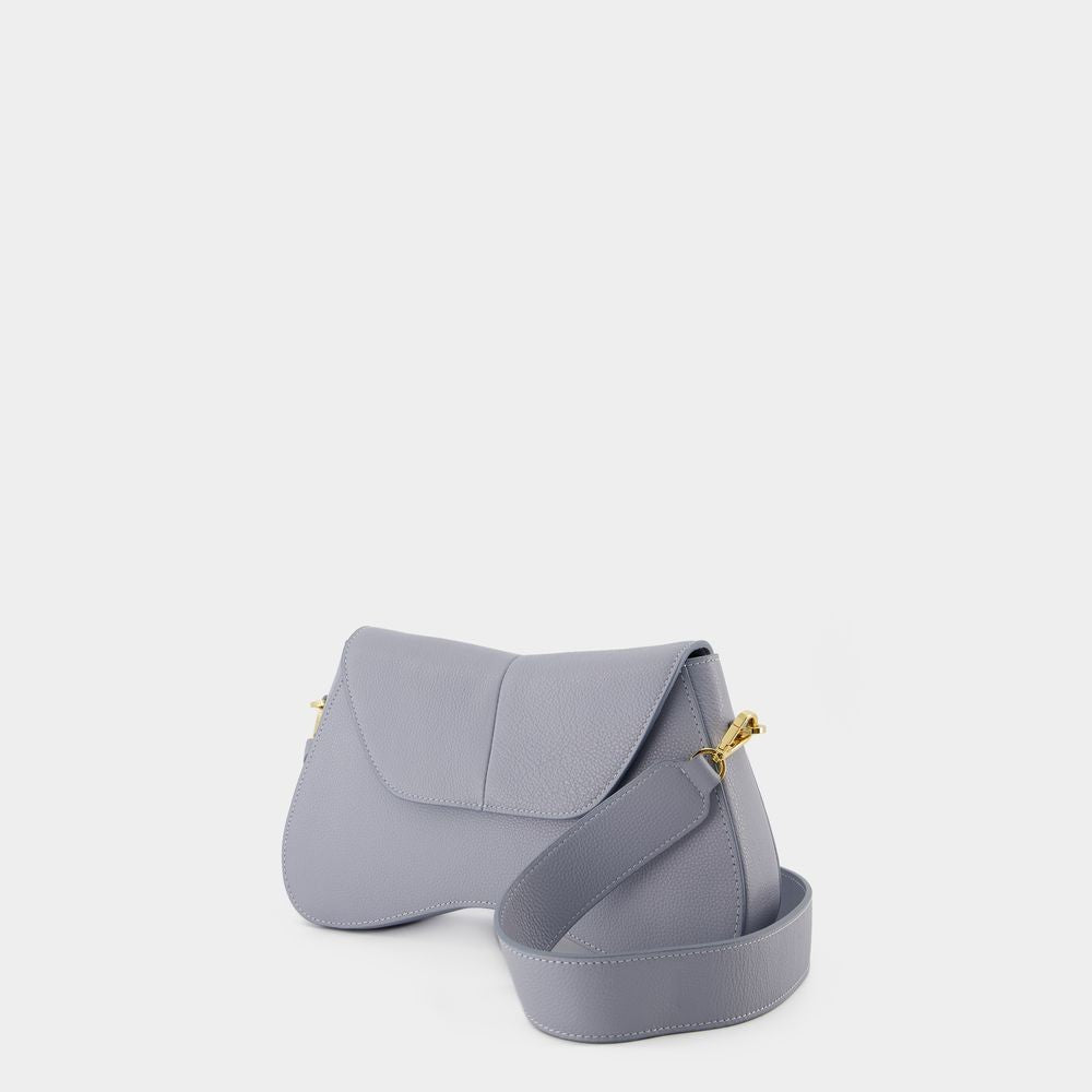 Elleme Space Hobo Bag  - Grey/Blue - Leather