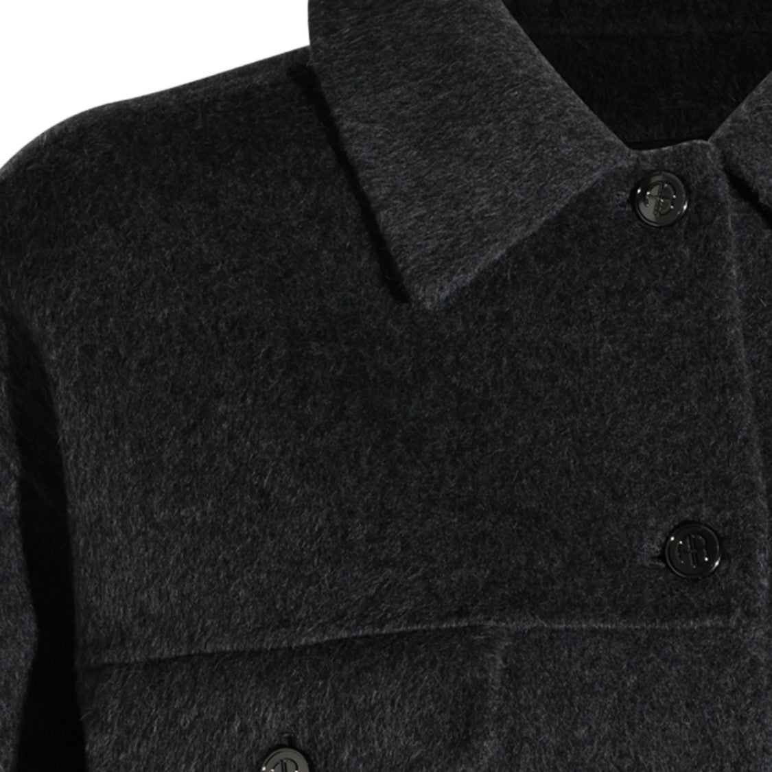 Anine Bing Black Functional Pocket Structured Jacket