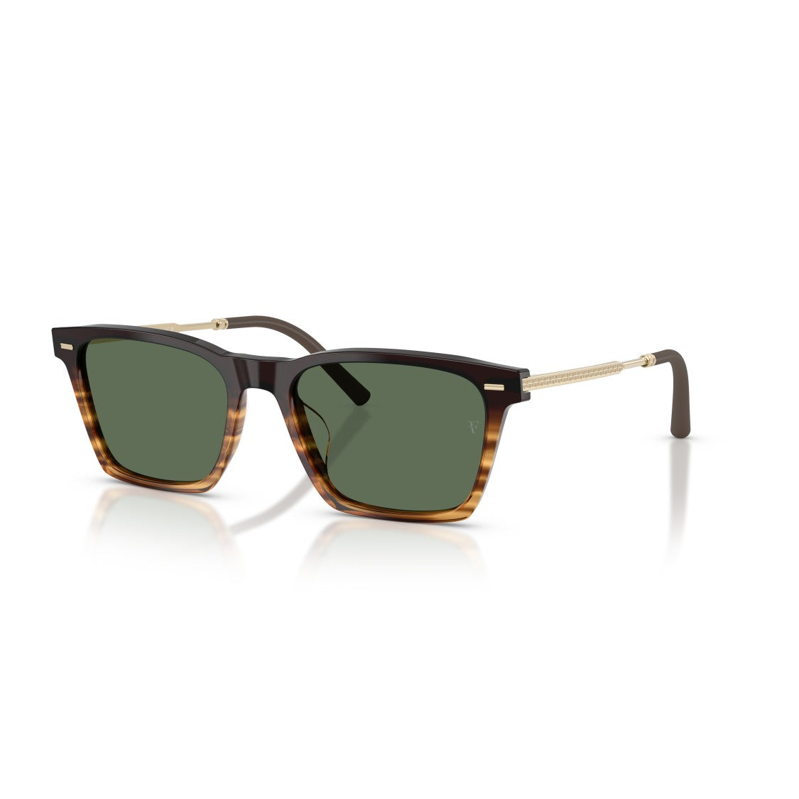 Oliver Peoples 0Ov5624su Rectangular Tortoiseshell Sunglasses With Gold-Toned Temples