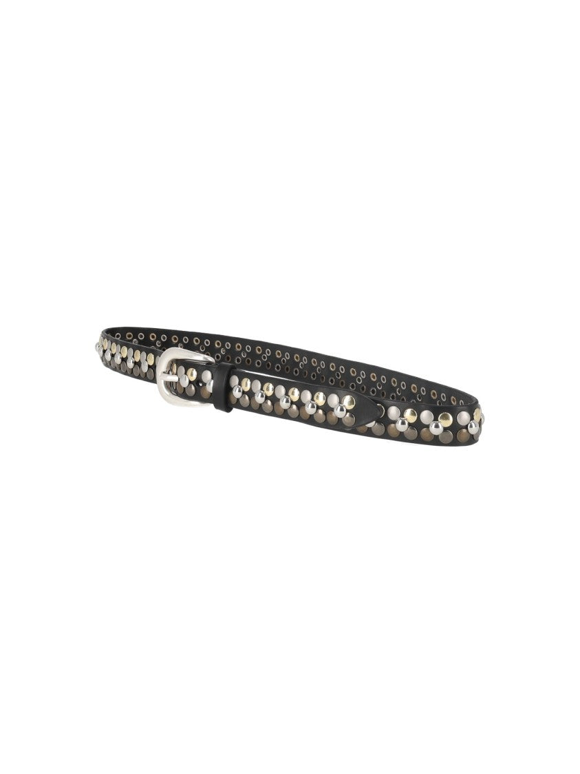 Claudio Orciani Bull Soft Studded Leather Belt