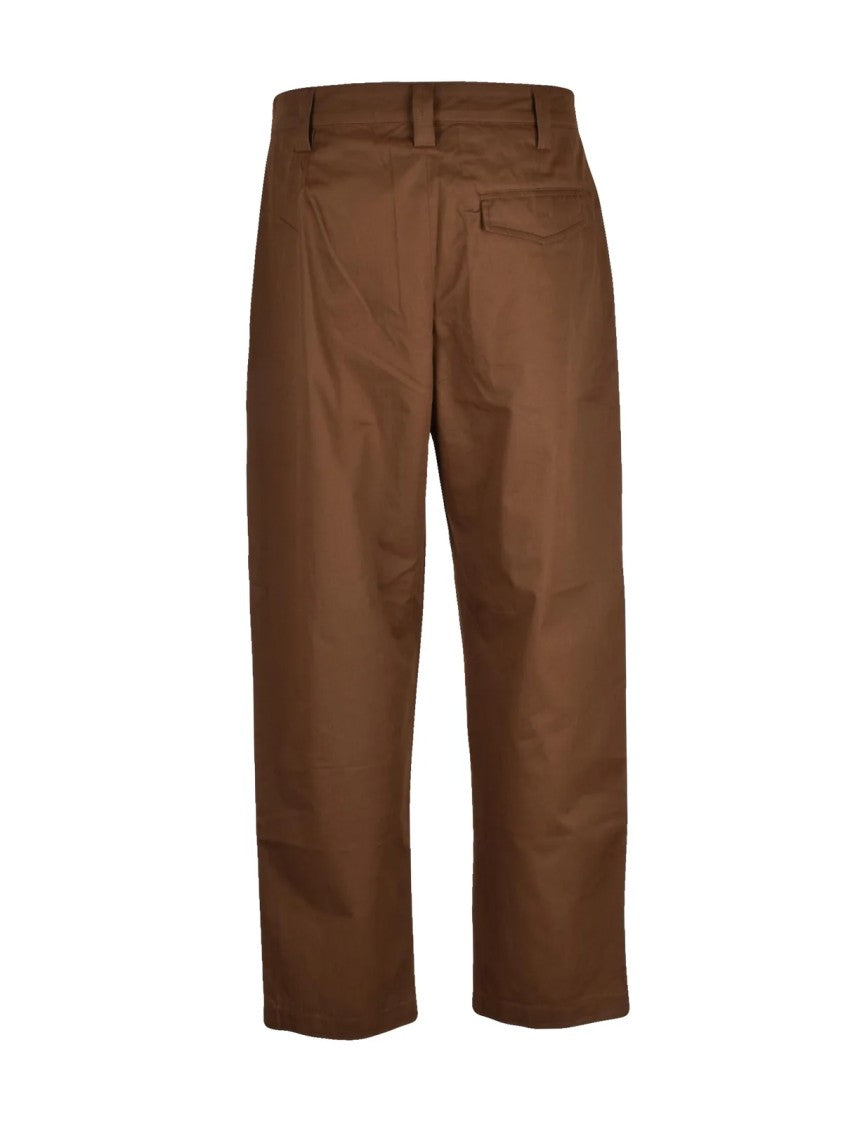 A.P.C. High-Waisted Brown Trousers