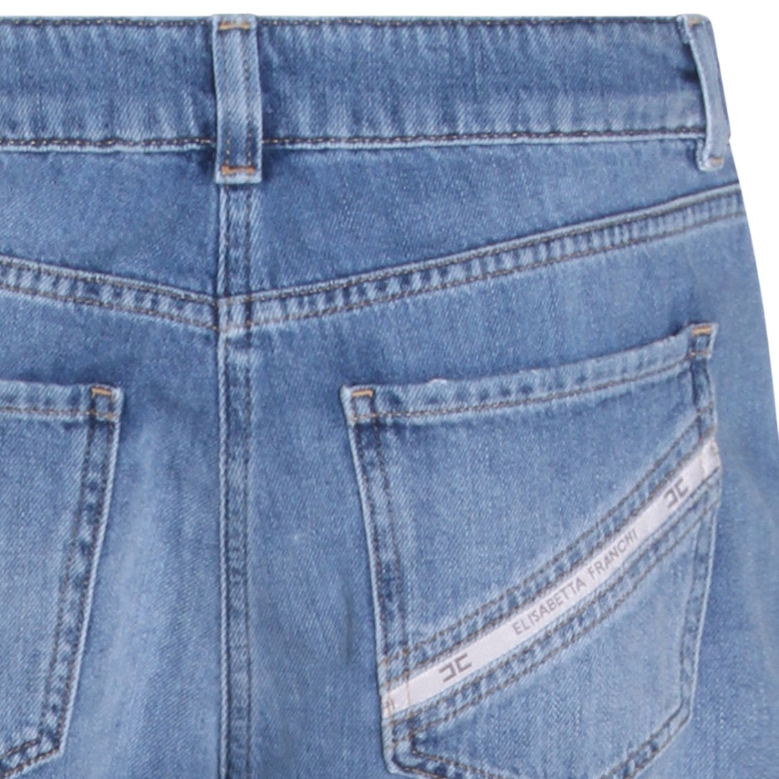 Elisabetta Franchi Straight-Leg Denim Jeans With Five-Pocket Styling