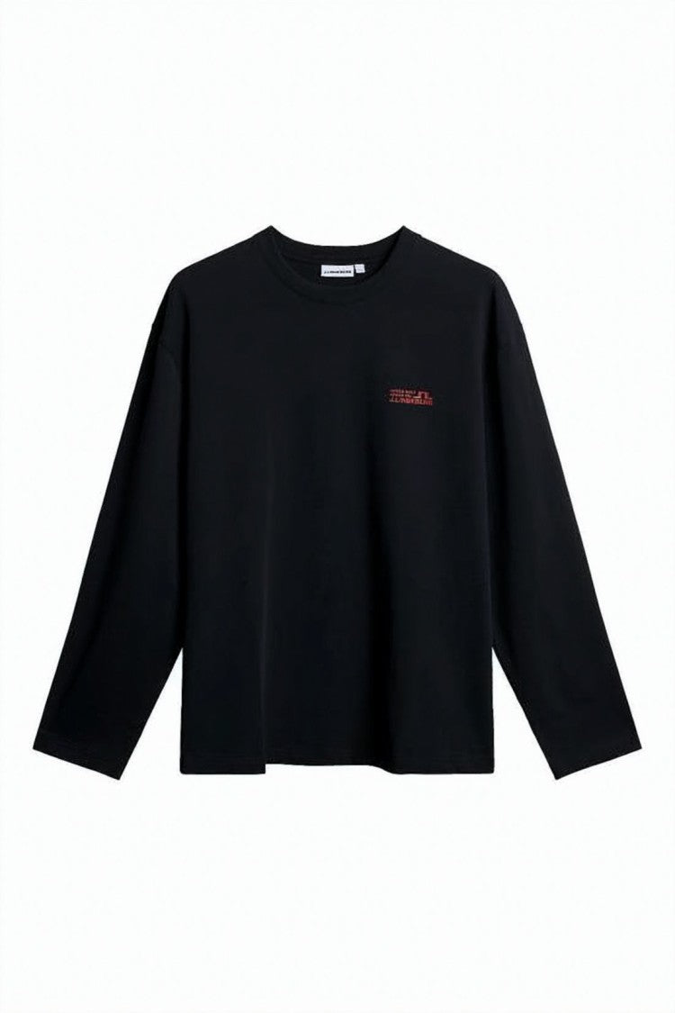 J Lindeberg Long-Sleeve Graphic Tee With Mountain Imagery