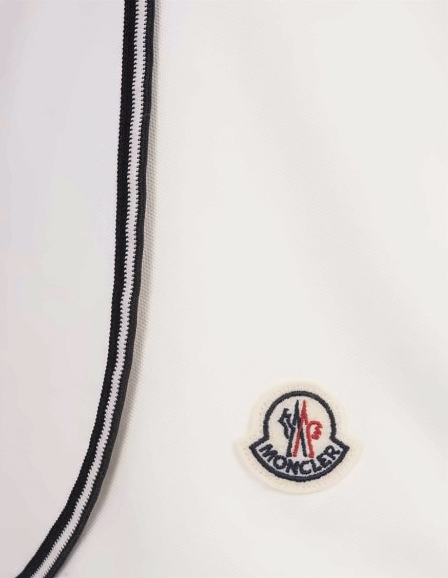Moncler Wrap-Style Mini Skirt With Contrasting Trim And Emblem Detail