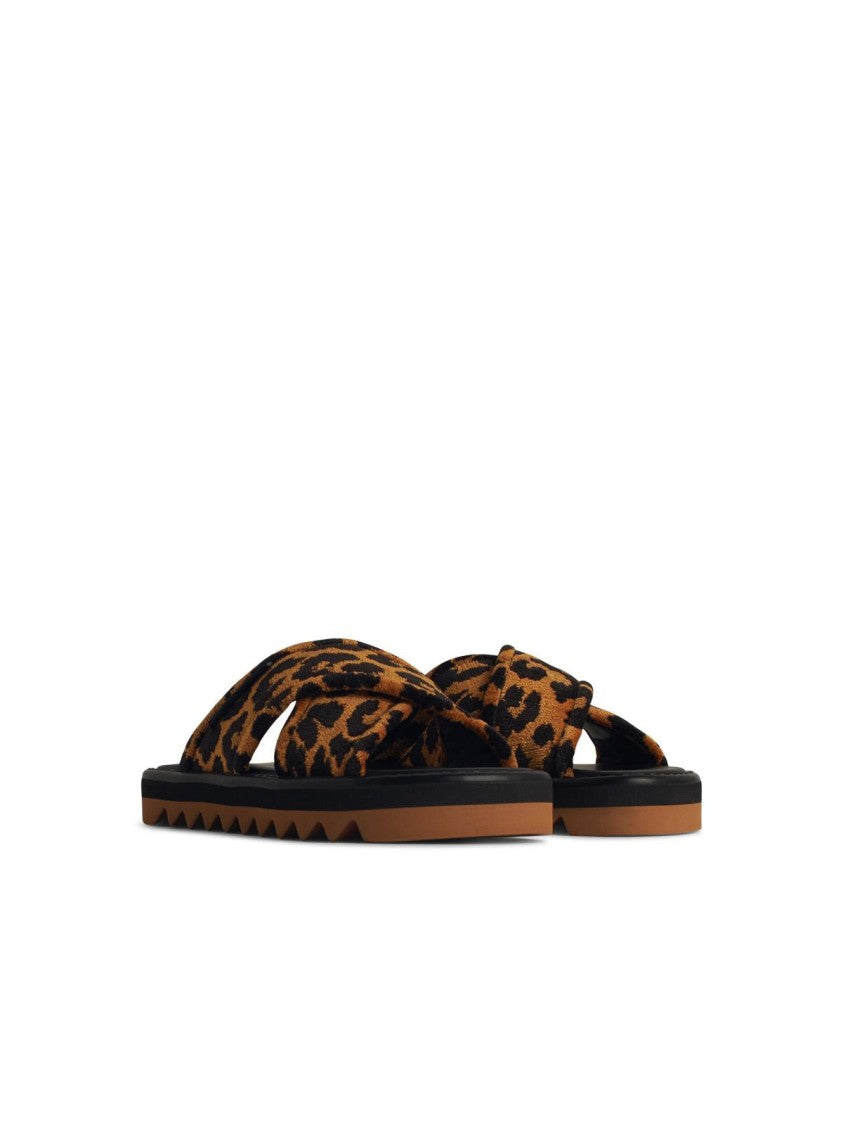 Stella Mccartney Leo' Multicoloured Leather Blend Slippers