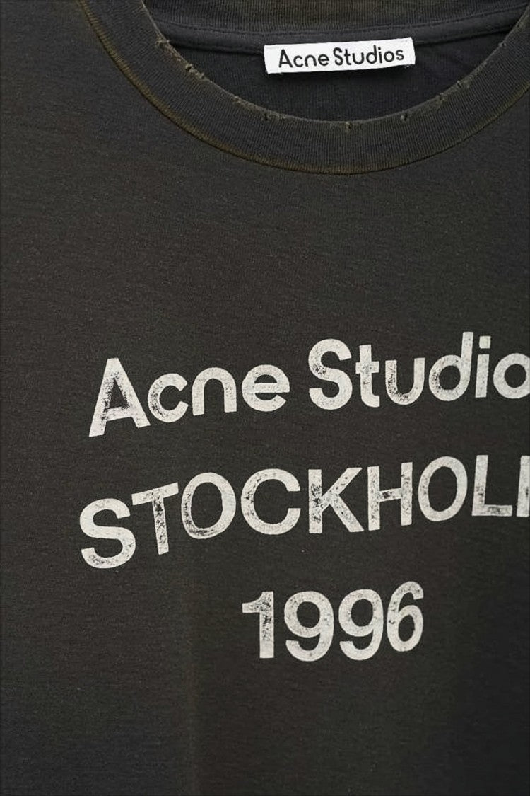Acne Studios Boxy-Fit Short-Sleeved T-Shirt With Distressed Print