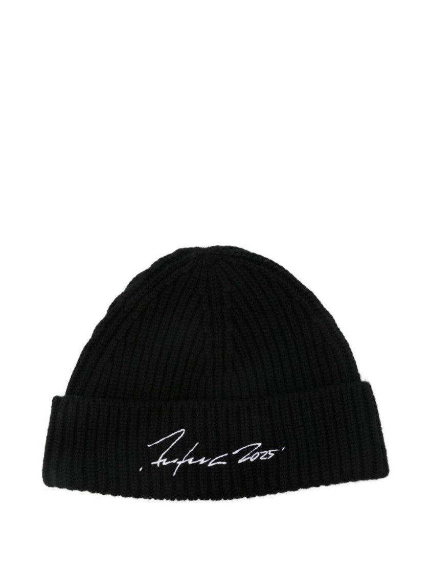 Kenzo Ribbed Knit Hat With Embroidered Detail