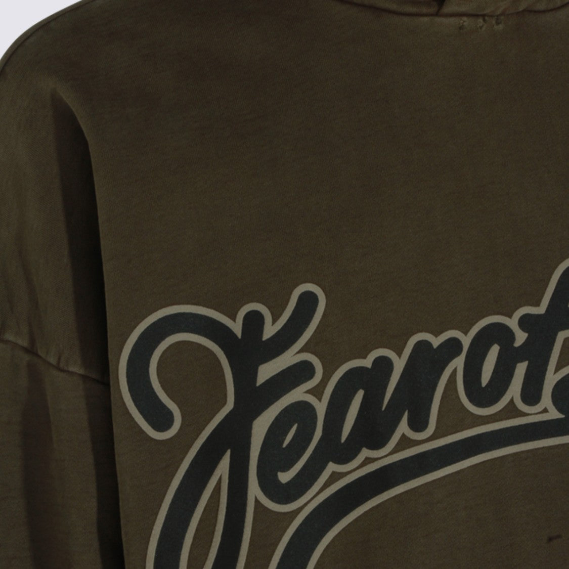 Fear Of God Relaxed Fit Hoodie With Stylish Script Logo