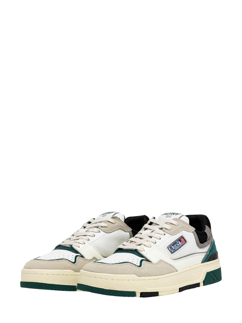 Autry White Sneakers With Green