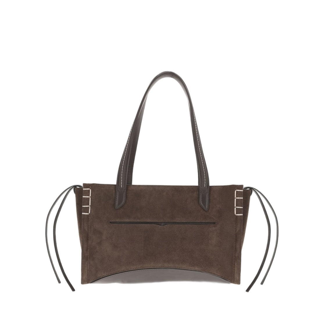 J. W. Anderson Brown Elongated Loafer Cabas Suede Top-Handle Bag