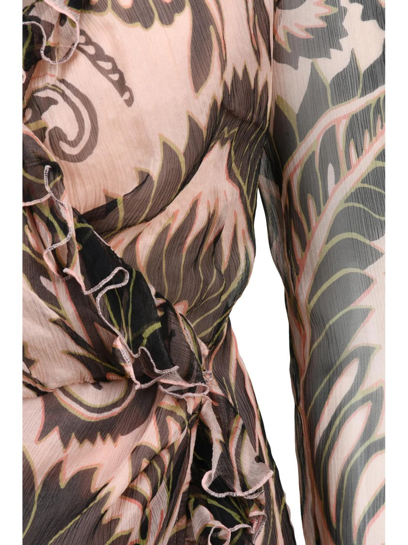 Etro Silk Voile Dress - Multicolor