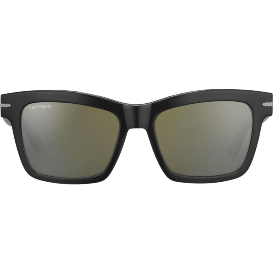 Serengeti Winona Bold Rectangular Frame Sunglasses With Reflective Lenses