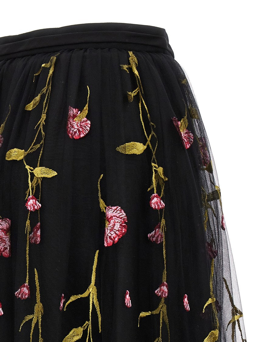 Giambattista Valli Floral Embroidery Skirt