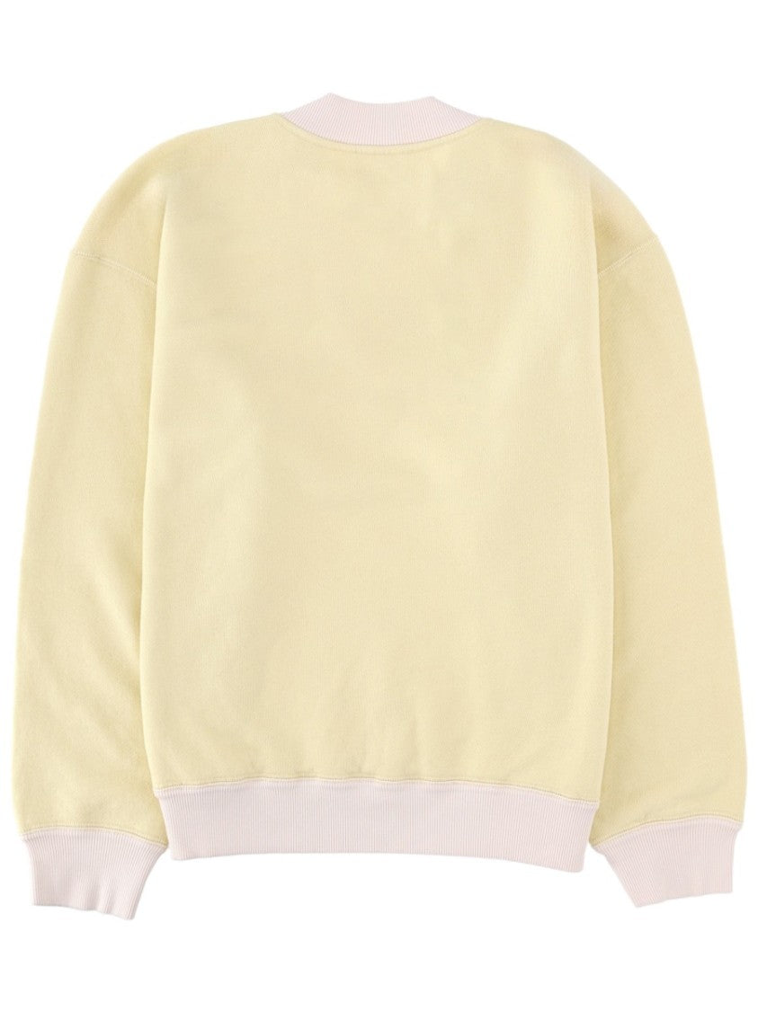 Isabel Marant Pale Yellow Cotton Mathias Sweatshirt