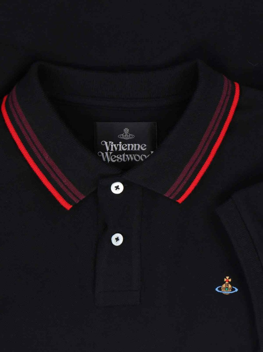 Vivienne Westwood 'Orb' Polo – White & Red