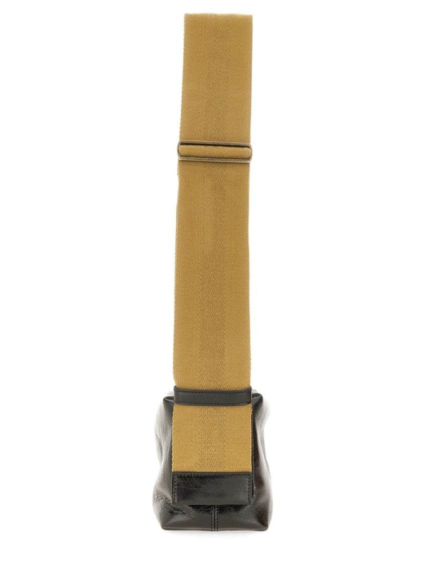 Uma Wang Structured Carbon Fiber Shoulder Bag With Adjustable Strap