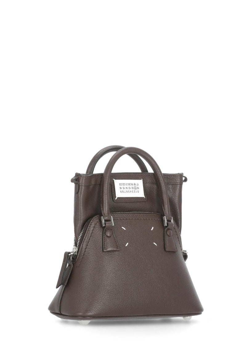 Maison Margiela Structured Micro Hand Bag With Iconic Contrast Stitching