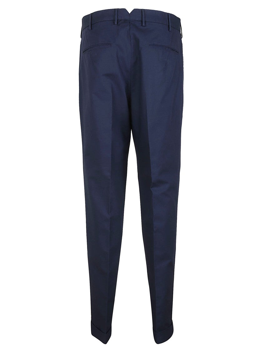 Incotex Tailored Trousers With Pleated Front And Streamlined Silhouette