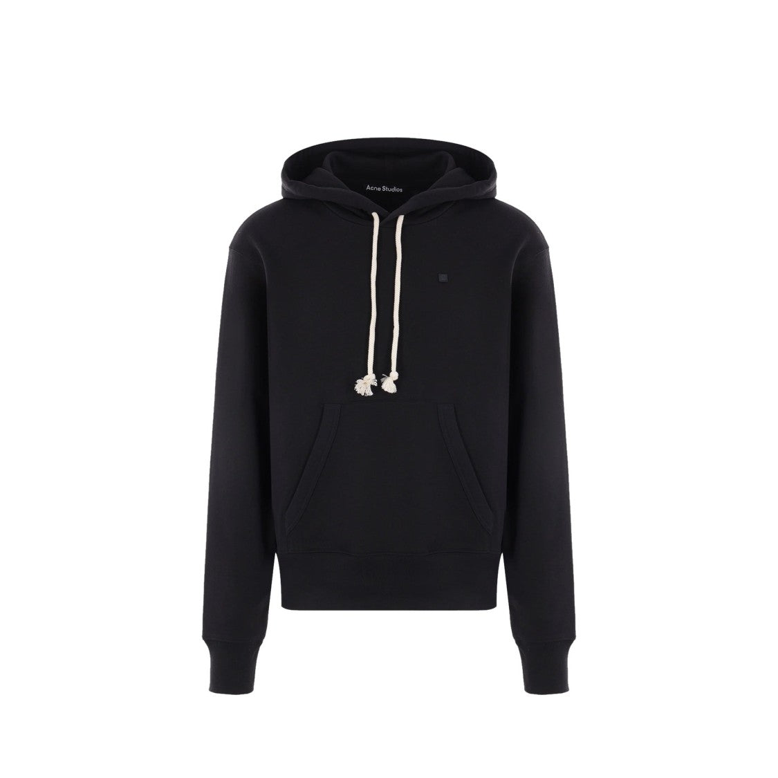 Acne Studios Logo-Patch Hooded Sweatshirt In Soft Cotton