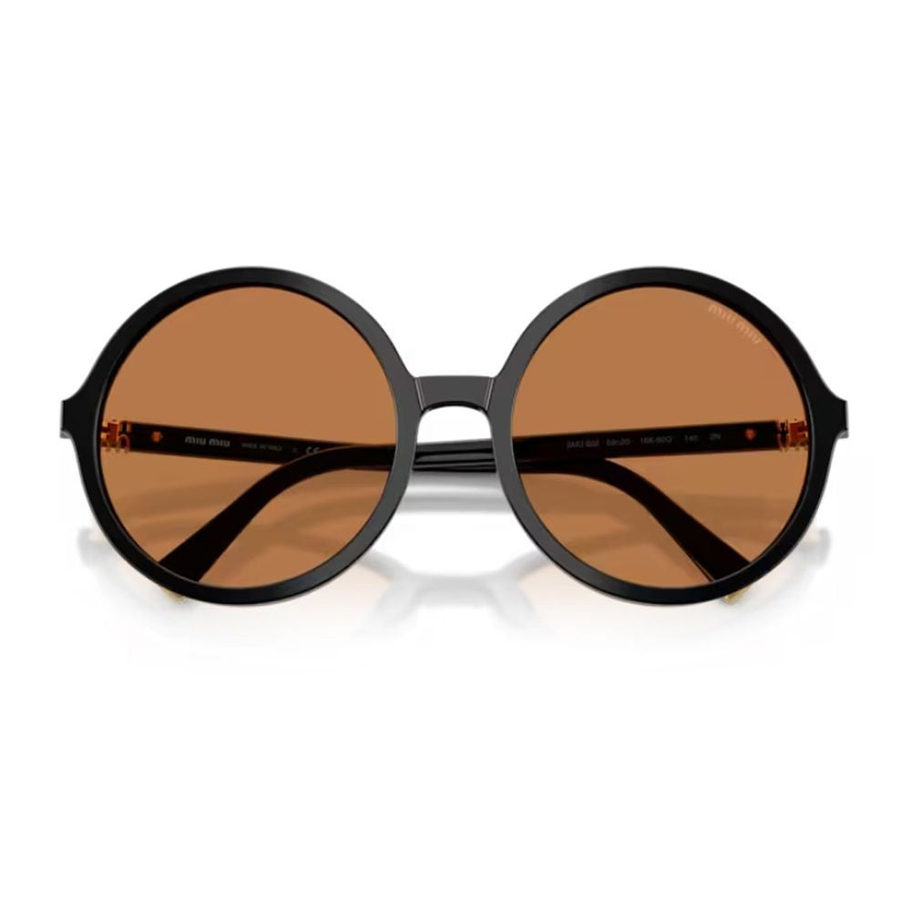 Miu Miu 0Mu B02s Miu Regard Vintage-Inspired Oversized Round Sunglasses