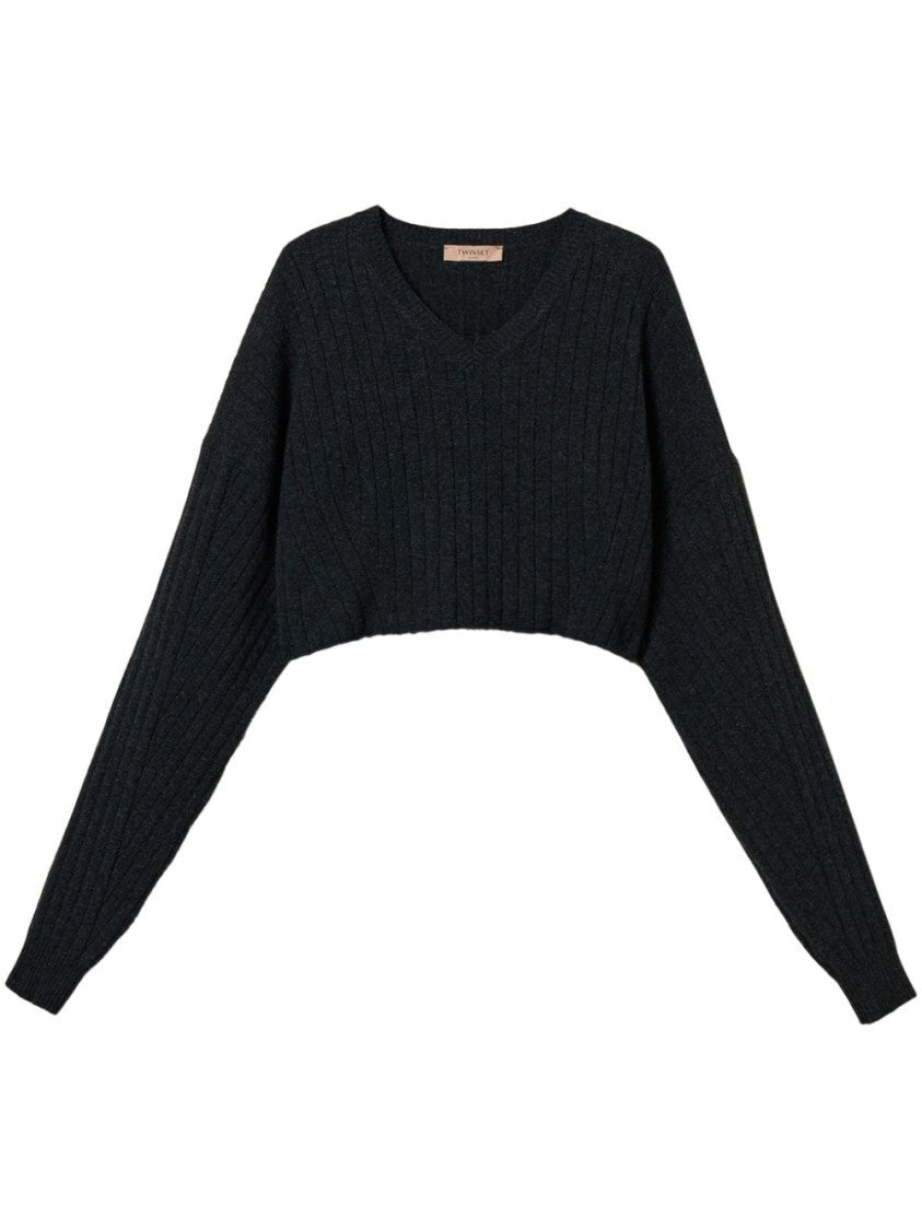 Twin-Set Pull Cropped Blouse