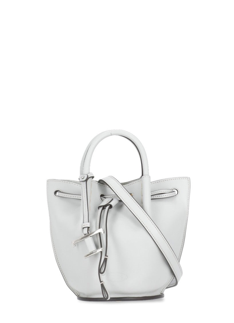 Tod's Light Blue Leather Bucket Bag
