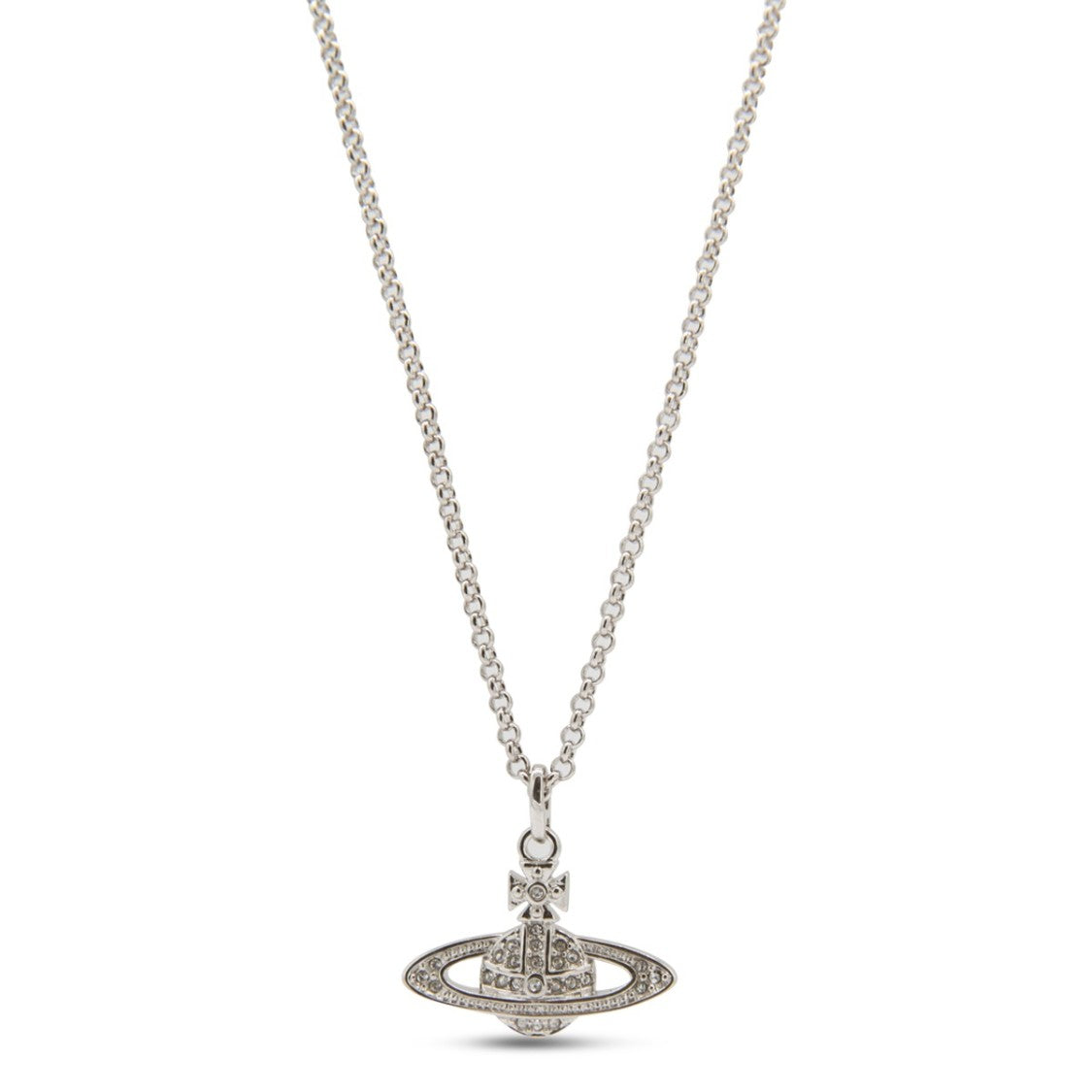 Vivienne Westwood Delicate Silver Planet Pendant Necklace