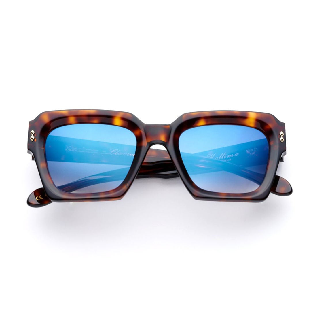 Kador Tortoiseshell Kallima Glamour Gradient Oversized Square Sunglasses