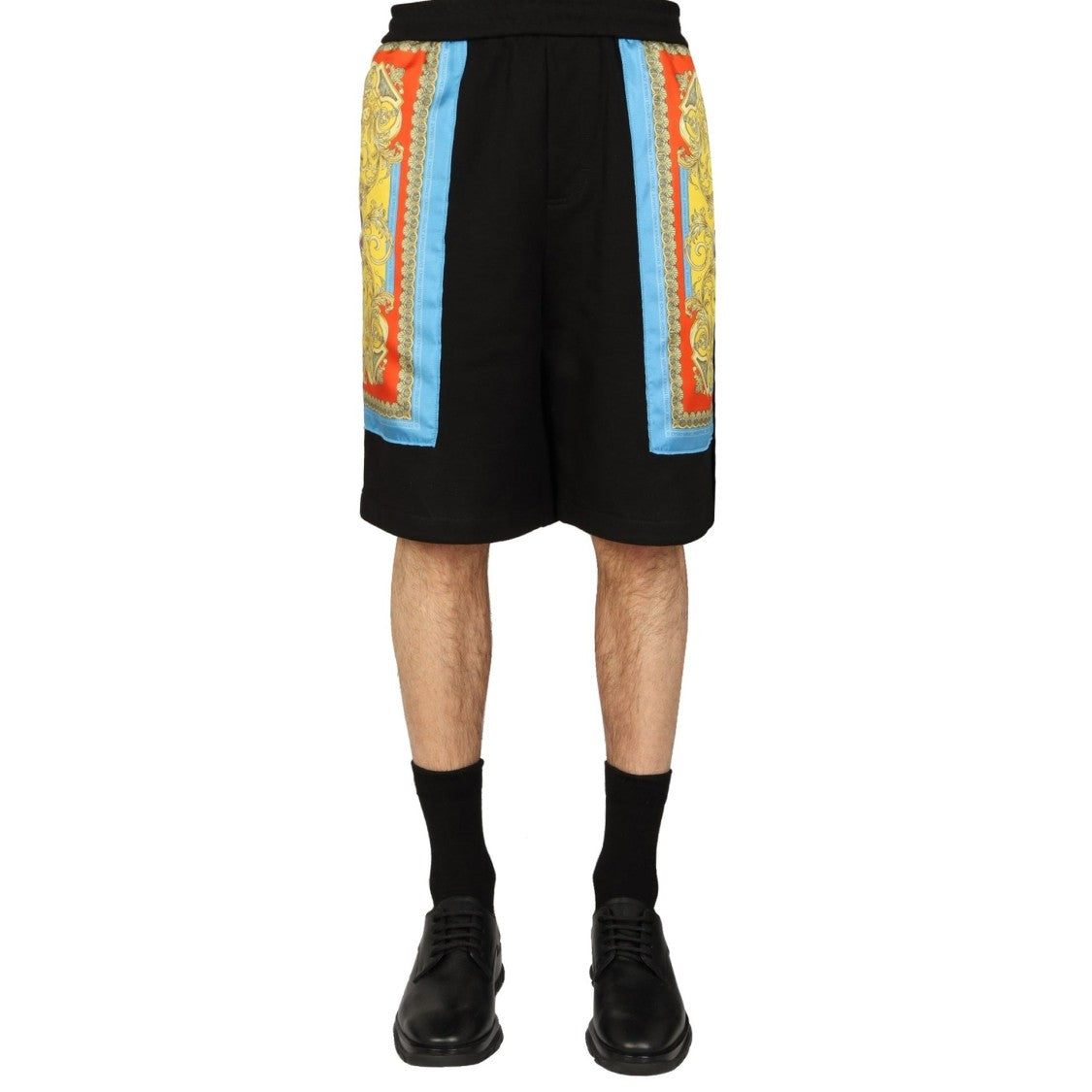 Versace Barocco Goddess Night Print Shorts