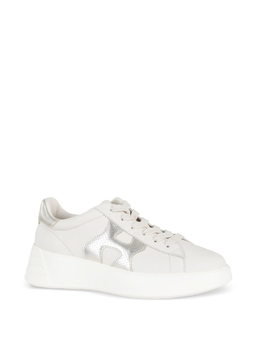 Hogan White Leather Flats