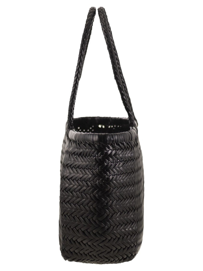 Dragon Bamboo Triple Jump Big - Woven Leather Bag