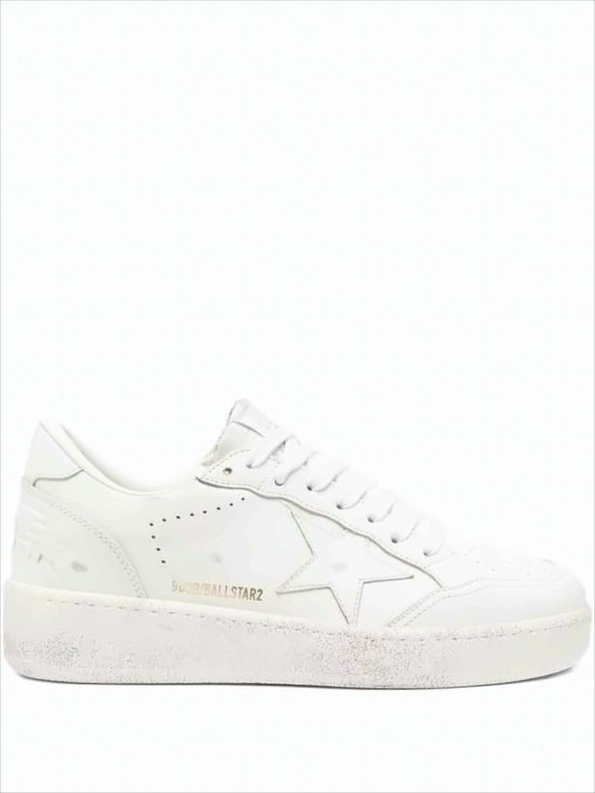Golden Goose Low-Top Sneaker With Star Design And Vintage Finish
