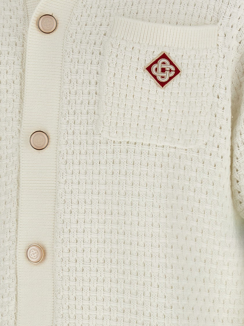 Casablanca 'Tennis Cotton Crochet' Shirt