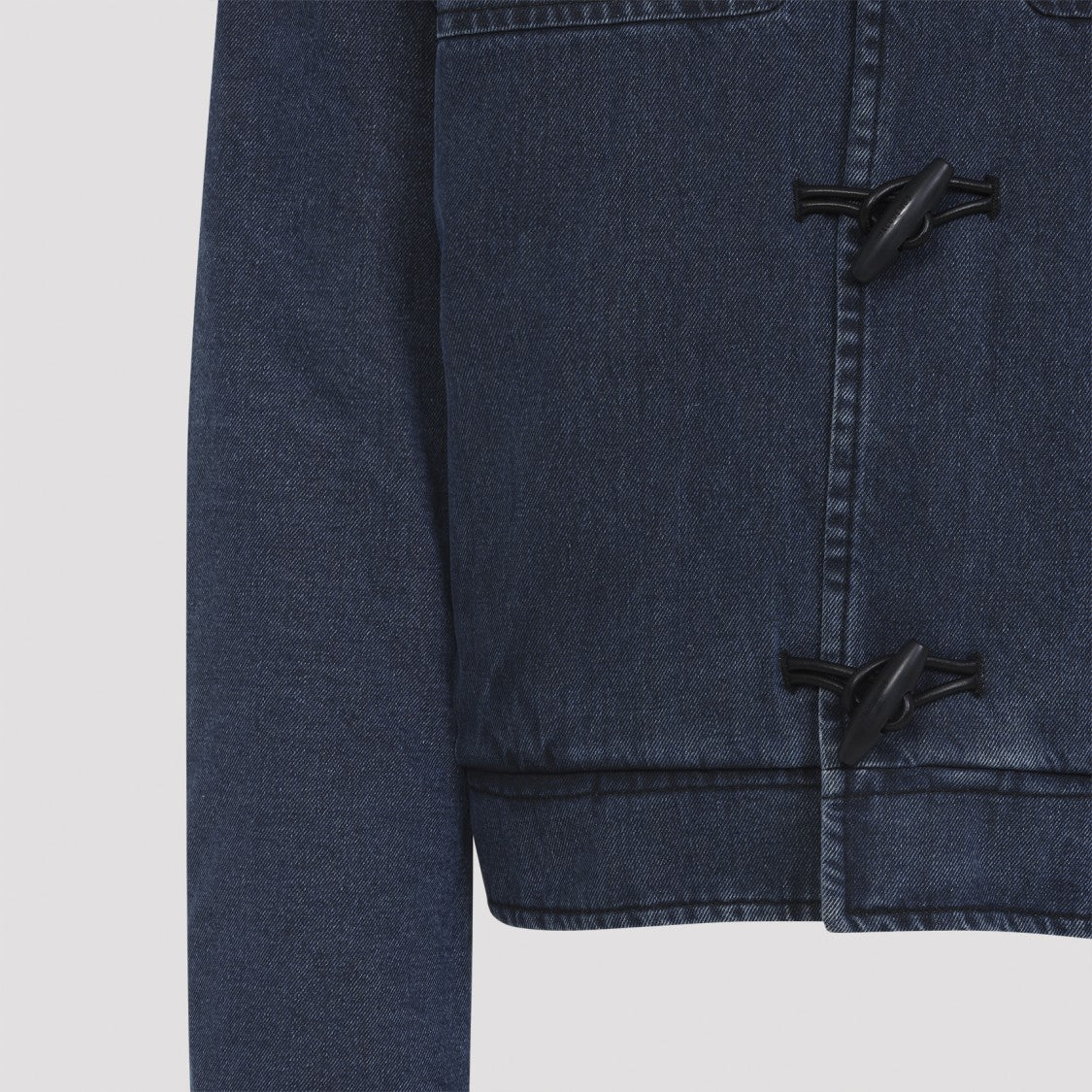 Jacquemus Structured Indigo Denim Jacket With Hood