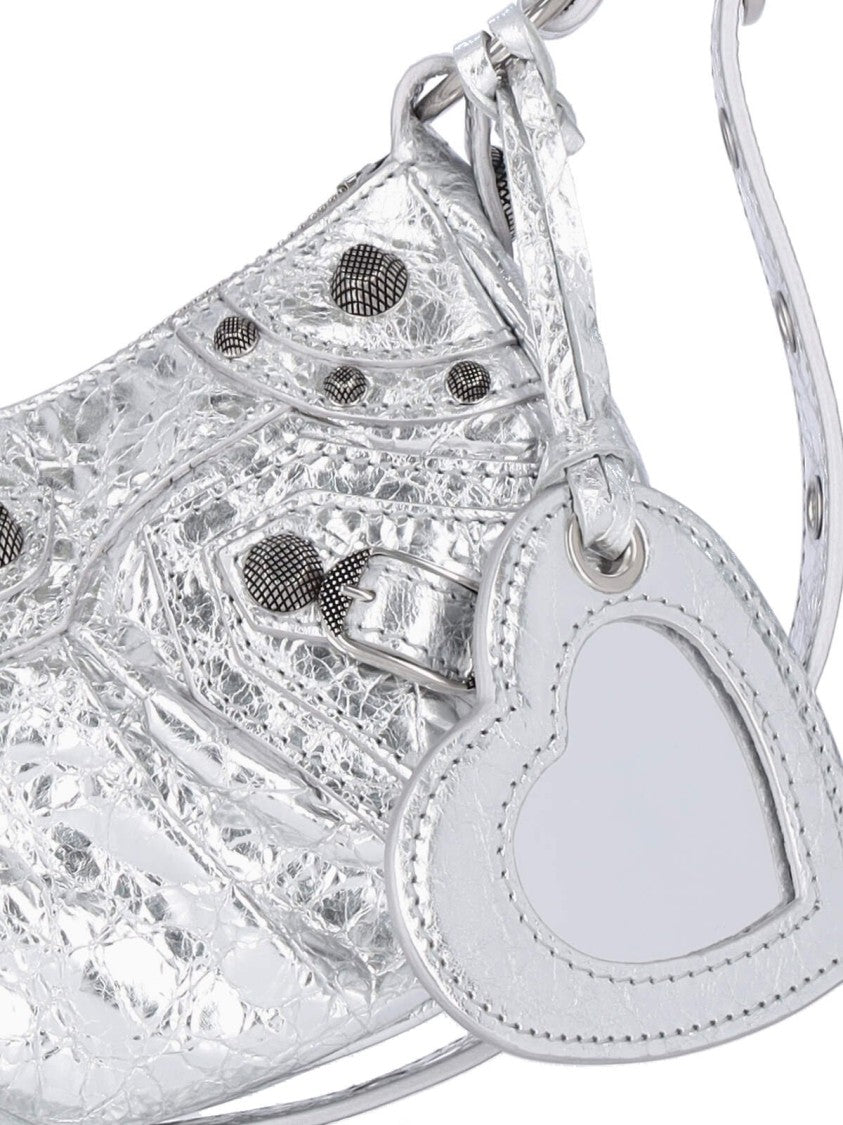 Balenciaga Compact Rectangular Shoulder Bag With Smooth Lamb Leather Finish