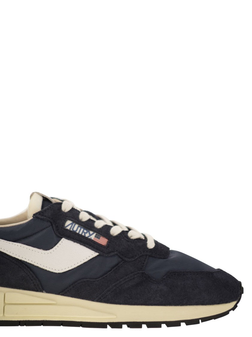 Autry Reelwind - Suede And Technical Textile Trainer