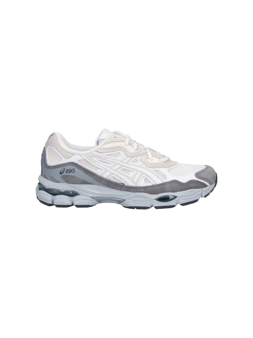 Asics Cream Gel-Nyc Suede Accented Leather Sneakers